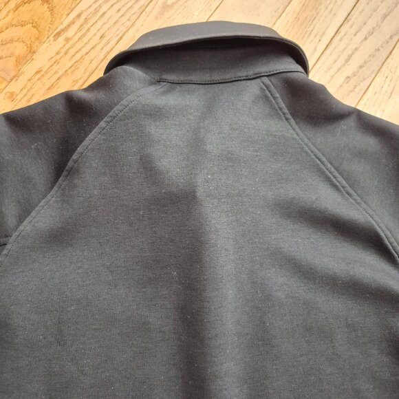 Athleta XXS Allure Shirt Jacket, Black Oversized Top Layer Work Travel - Picture 8 of 16